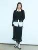 Etmont Fringe Knitted Skirt, Black