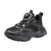 Children's shoes, boys' shoes, new spring/autumn styles, breathable mesh athletic shoes, campus-style black casual running shoes