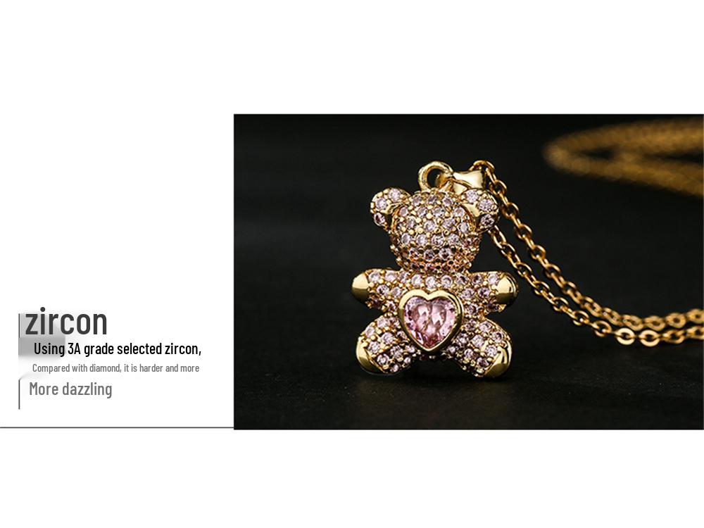 Zircon Heart Drop Earrings - Light Luxury, Simple & Versatile Design for Women