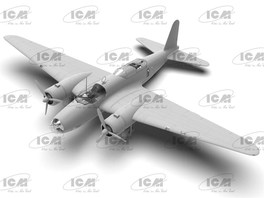 ICM Japanese Type 97 Heavy Bomber Plastic Model 48195 1/48 Ki-21-Ib