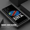 Phone Case For Samsung Galaxy S24 Ultra Case S23 S21 S20 FE S22 Plus Note 20 Ultra Silicone Cover Democratic Republic Congo Flag