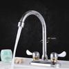 Deer Double-Handle Hot & Cold Basin Faucet