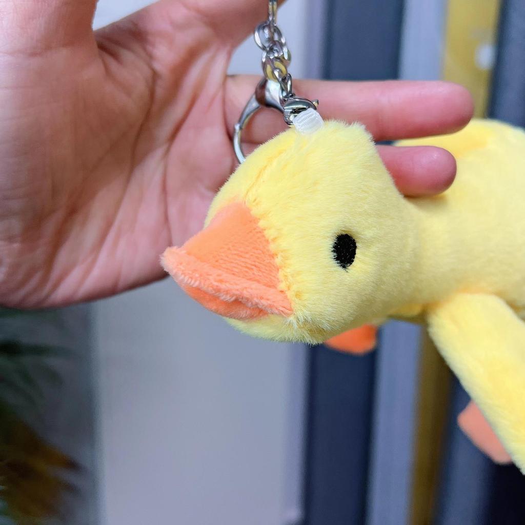 TikTok Weiße Gans Plüsch Schlüsselanhänger Puppe