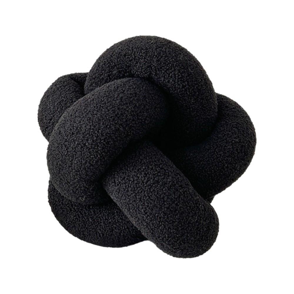 Skin Friendly Knotted Ball Throw Pillow Soft Chair Backrest Fashion Waist Support Cushion  Bedroom