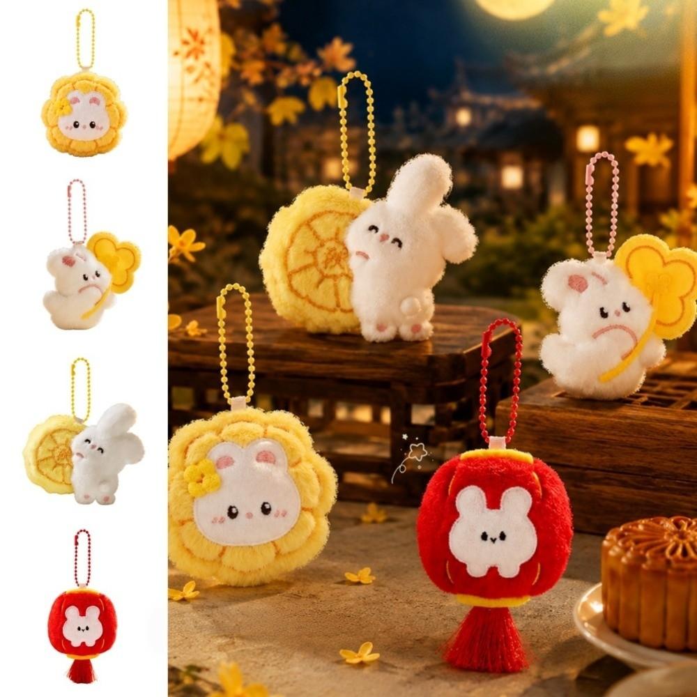 Cartoon Plush Hanging Decoration Versatile Rabbit Keychain Bunny Plush Pendant  Bag Decoration