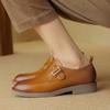 Low Heels Women Pumps Round Toe 2024 Spring Summer New Genuine Leather Quality Concise Shoes Woman Casual Office Lady Loafers
