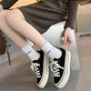 Autumn and Winter New Maillard Thick Sole Casual Versatile Lace-up Sneakers Board Shoes Schoolgirls