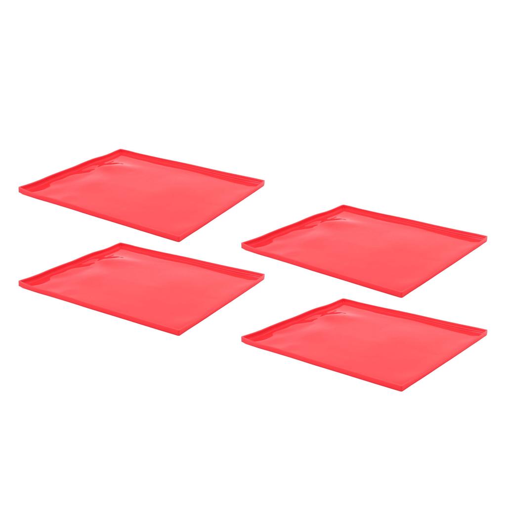 Roll Cake Mat Prevent Stick Food Grade Silicone Flexible Baking Mold Dehydrator Mat with Raised Edge for Biscuits