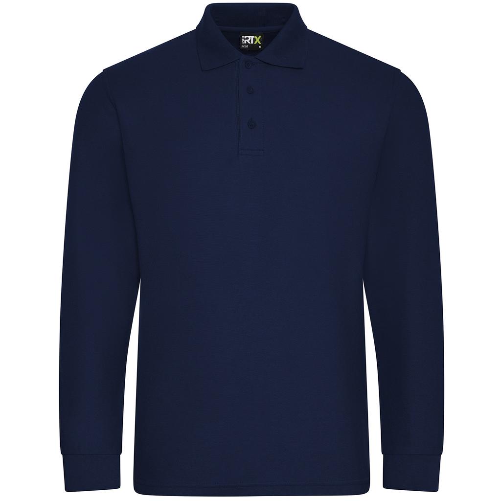 PRORTX Mens Long-Sleeved Polo Shirt