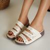New Summer Flat Plus Size Peep Toe Wedge Platform Women's Sandals