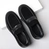 Mode Herren Freizeitschuhe Echtes Leder Dicke Sohle Herren Klassische Penny Loafers Mokassins Herren Outdoor Flats