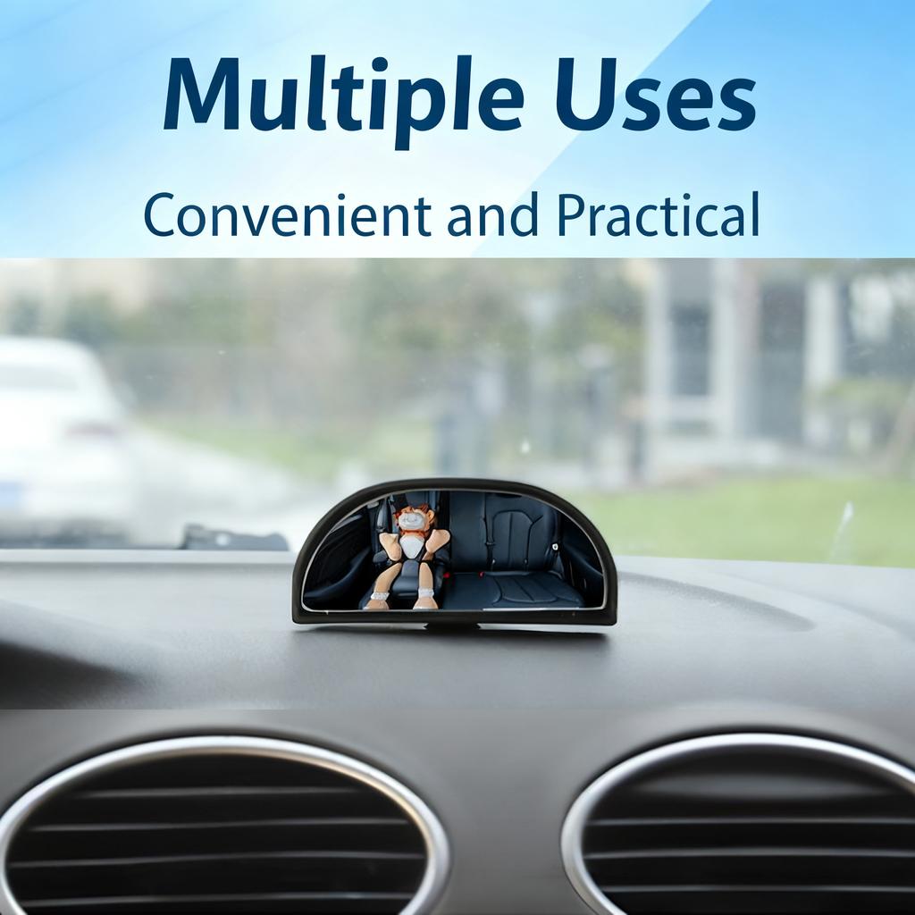 HD Auto Car Mirror 360° Adjustable Wide Angle Side Rear Mirrors Blind Spot Convex Mirrors for Parking Auxiliary Rear View Mirror