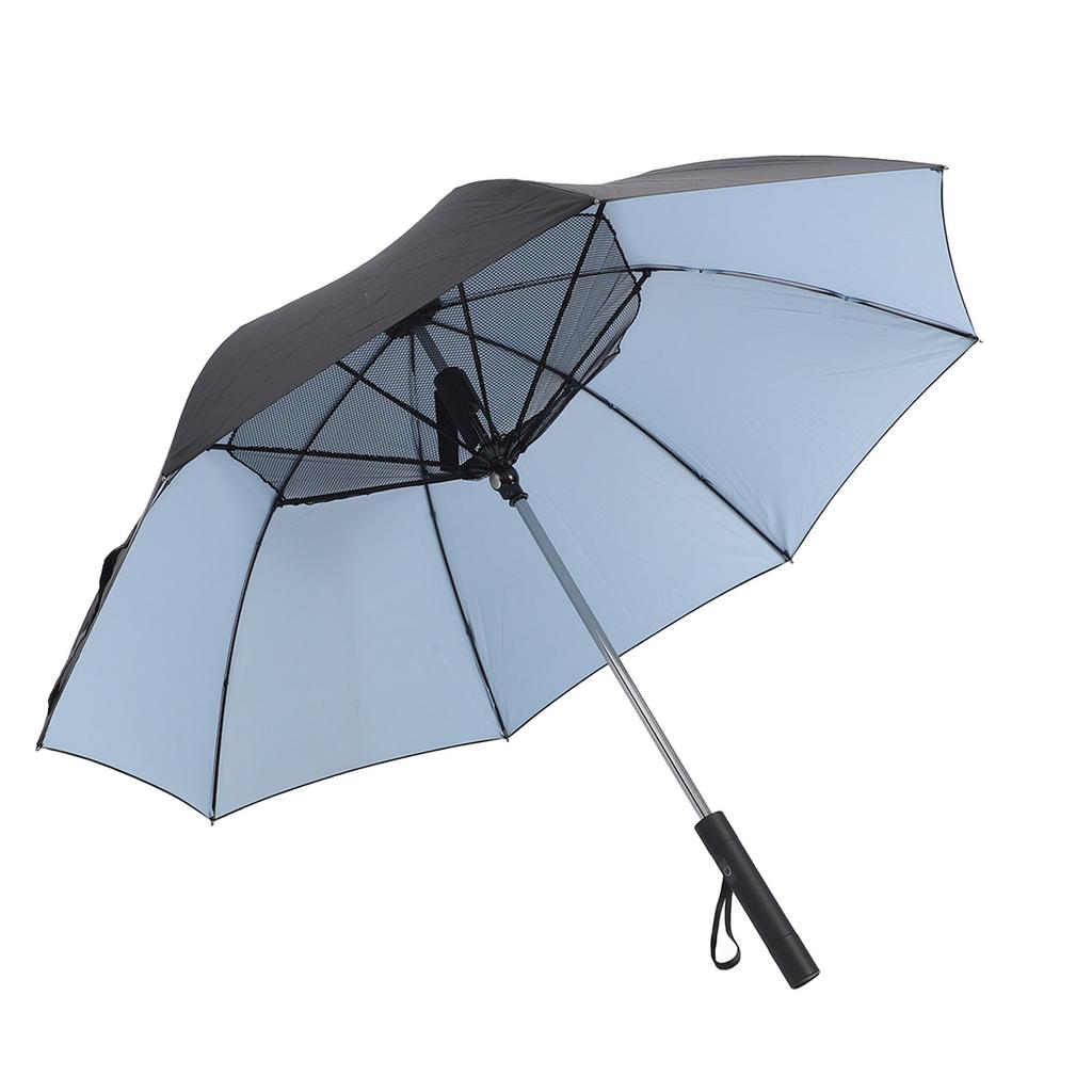 Misting Umbrella with Fan Multifunctional 3 in 1 Cooling Fan Sun and Rain Umbrella Travel Compact