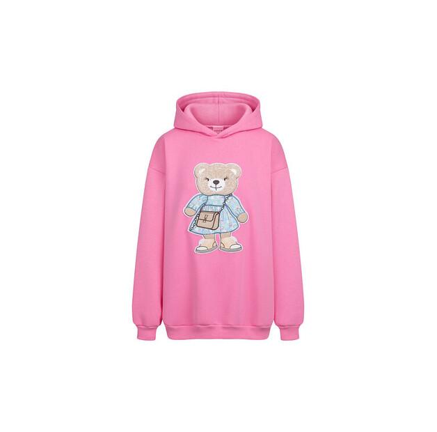 Толстовка оверсайз Bejbi Story Emily Teddy с капюшоном для мамы и папы EU L_XL