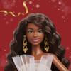 Barbie Holiday Barbie Wave Hair Signature Black Doll House for Pretend Ages 6 and Gold Dress-Up Play, Up, (JBH96)