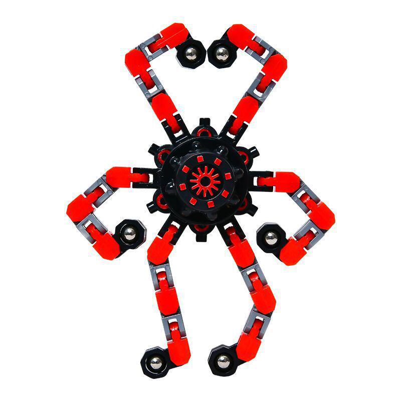 Children's Deformable Robot Spinner Toy for Boys - Finger Rotation Decompression Gift