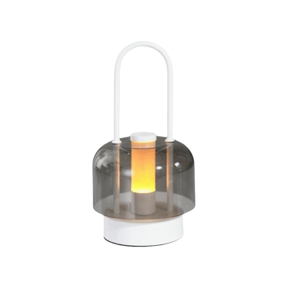 Tri Color Camping Style Lamp Stepless Dimming Desk Lamp Portable Candle Lamp  Reading Light белый