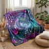Magical Turtle Pond Theme Blanket Lightweight Warm Flannel Blanket Decorative Throw Blanket for Home Decoration