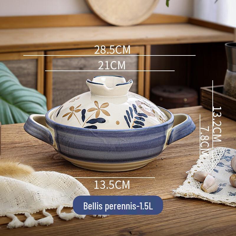 ZISIZ Ceramic Casserole Pot