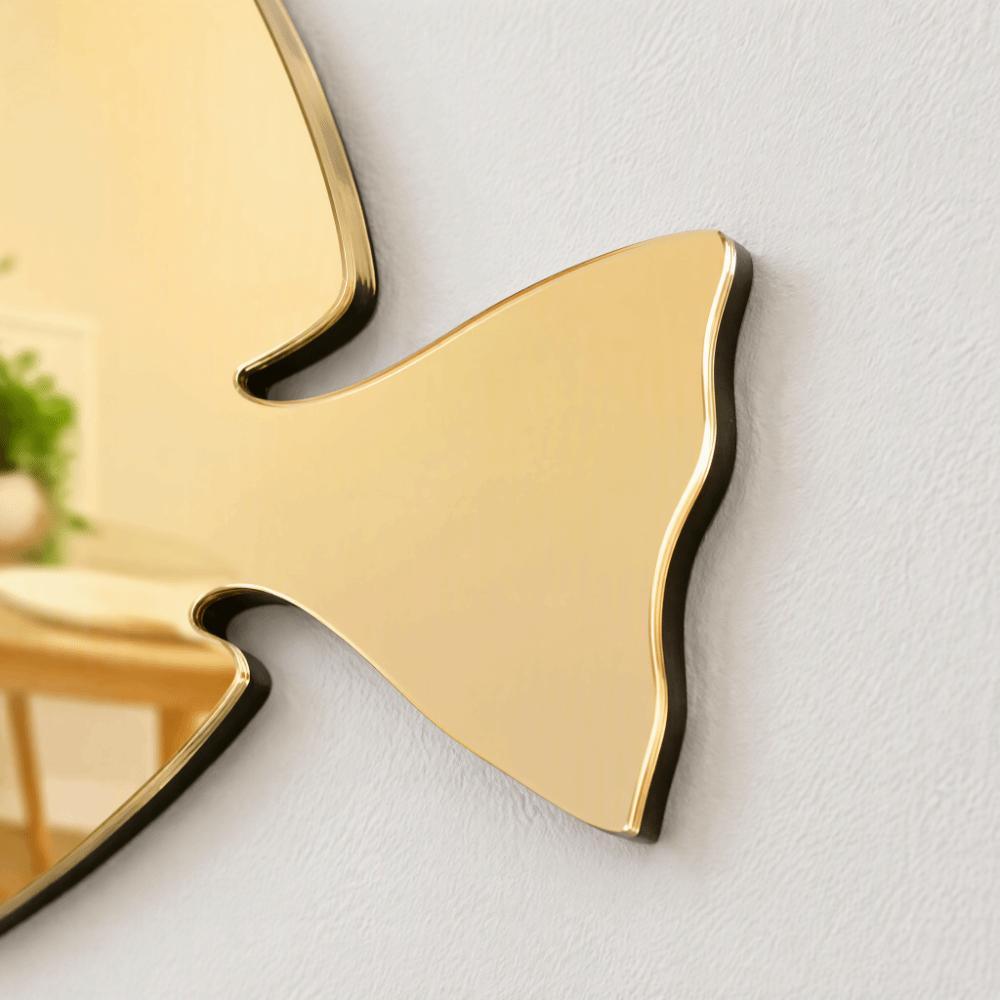 3D Effect Fish School Wall Sticker Mirror Finish Removable Adhesive 3D Fish Wall Art Tile Decal Style Under The Sea Theme