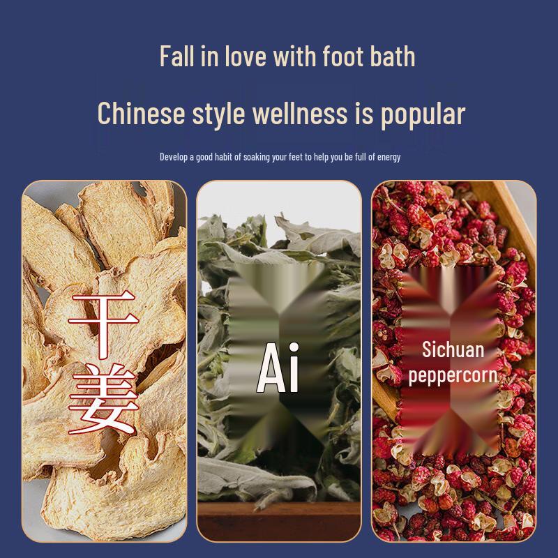 Herbal Foot Bath Bags with Mugwort, Peppercorn & Ginger