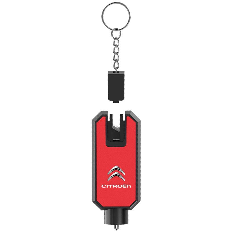 Car Window Breaker Hammer, Seatbelt Cutter with Keychain Car Escape Tool For Citroen DS3 DS4 DS5 LS DS6 C1 C2 C3 C4 C5 C6 C8
