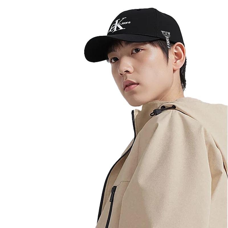 Calvin Klein [Customized clothing] Fashionable and comfortable sunshade, cotton peaked cap, same style for men and women, couple style, black Ribbon F
