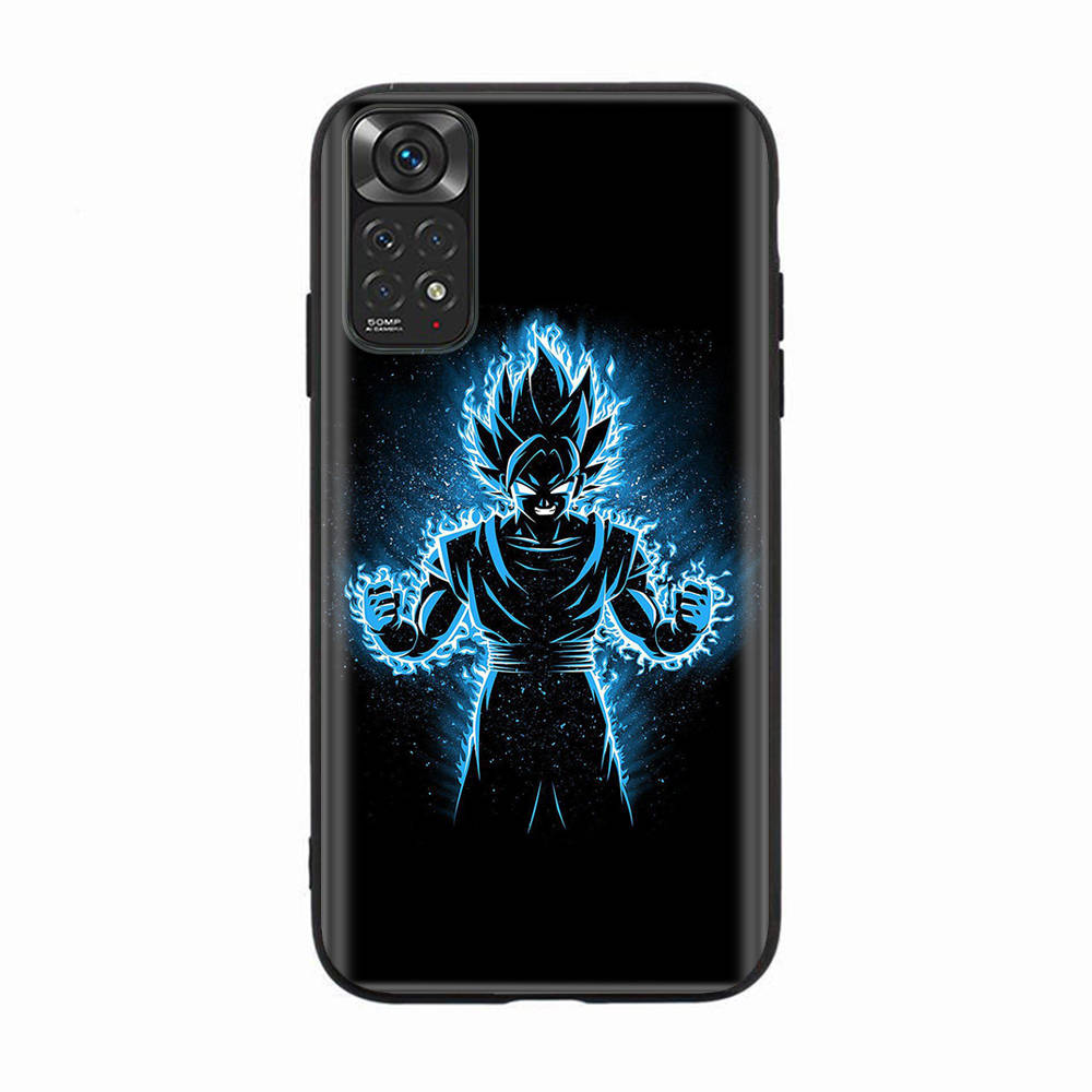 D-55 Dragon Z Ball Black Sofe Case for iPhone 16 15 Plus 14 13 Mini 12 11 Pro 8 6 6S SE 5 XR XS Max Realme C30 C33 C32 9I VIVO V29 V27 V23 Y36
