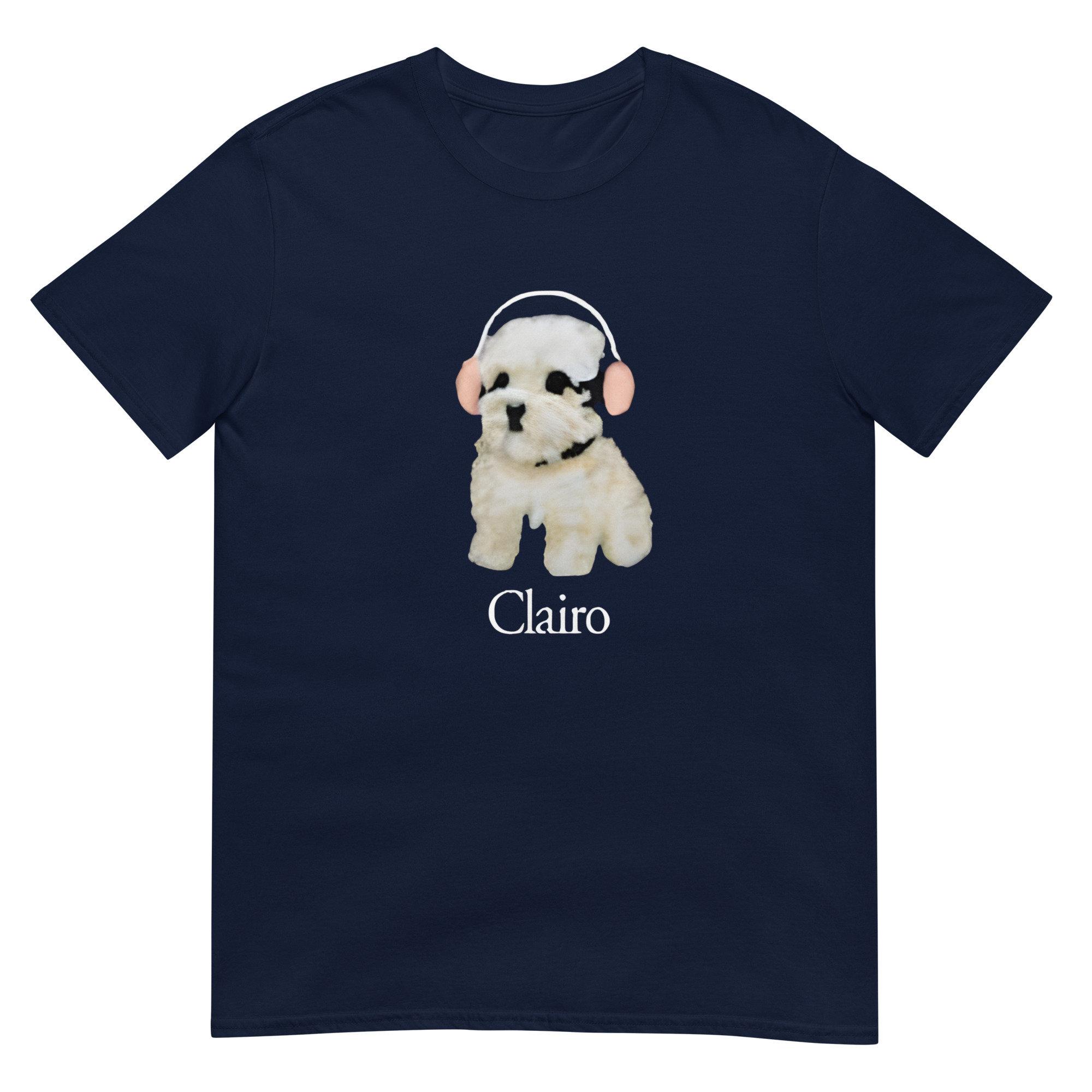 

Mens Cute Puppy Headphones Graphic T Shirt Aesthetic Streetwear Vintage Oversized Soft Cotton Casual Tee 4XL