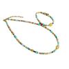 Artistic Ethnic Style Colorful Genuine Stone Beaded Necklace