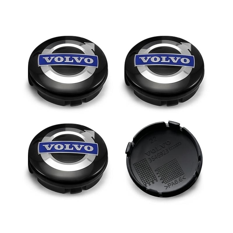 For Volvo XC90 XC60 XC40 V40 V50 V60 S40 S50 S60 S70 S80 S90 240 C70 Vnl Truck 4Pcs 56mm Car Wheel Center Caps Hub Cap Covers Emblem