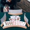 Beech Wood Poker Card Holder - Solid Wood Hands-Free Stand, Extended Model