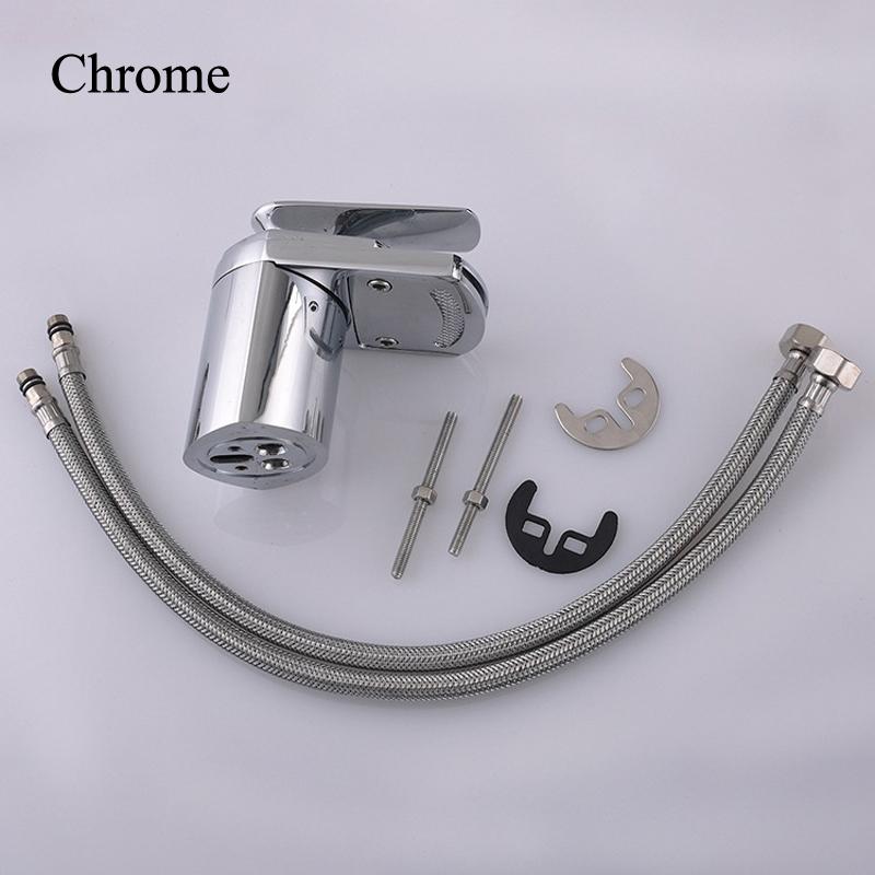 Simple Basin Faucet Black Gold Chrome