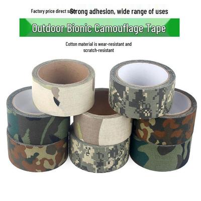 10 Meter nicht-elastisches Camouflage-Baumwoll-Klebeband für den Außenbereich