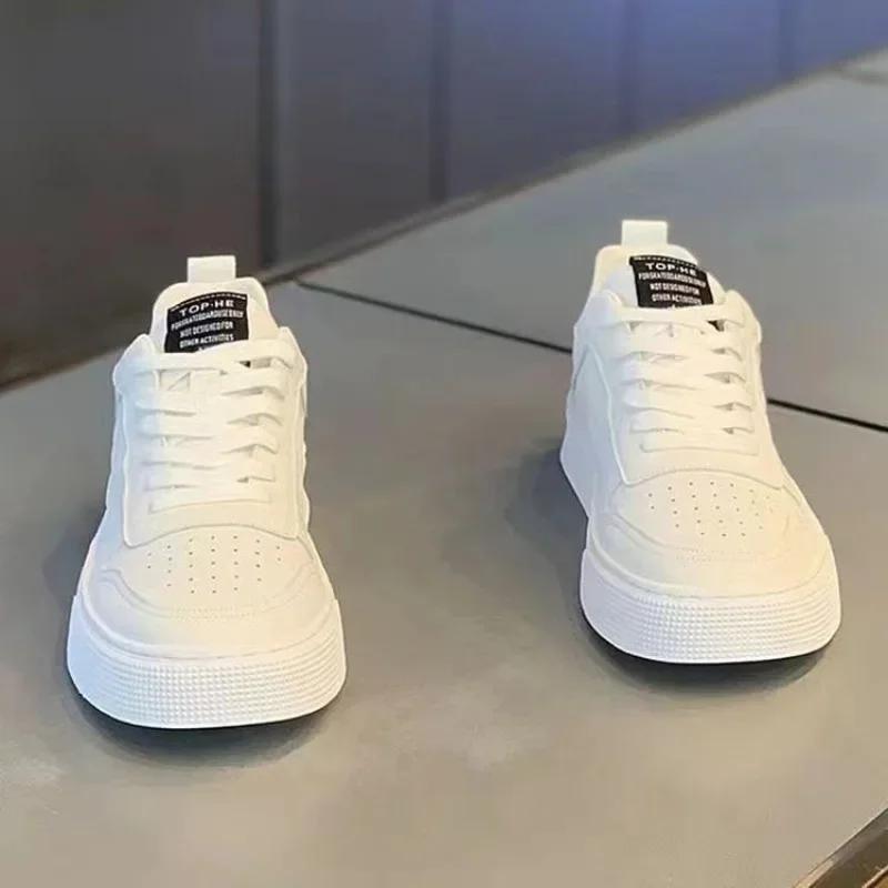 Herren Sneaker Vier Jahreszeiten Freizeitschuhe Schnürschuhe Flats Outdoor Sport Laufschuhe für Herren Trendige Board Schuhe Tenis Masculino2025