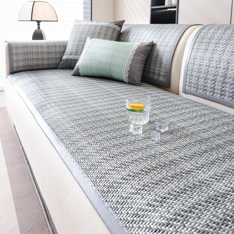 

Ротанговый коврик Подушка для дивана Летний коврик для дивана Коврик Летняя подушка Нескользящая Подушка из ледяного шелка Новый Прямой чехол 70*70cm