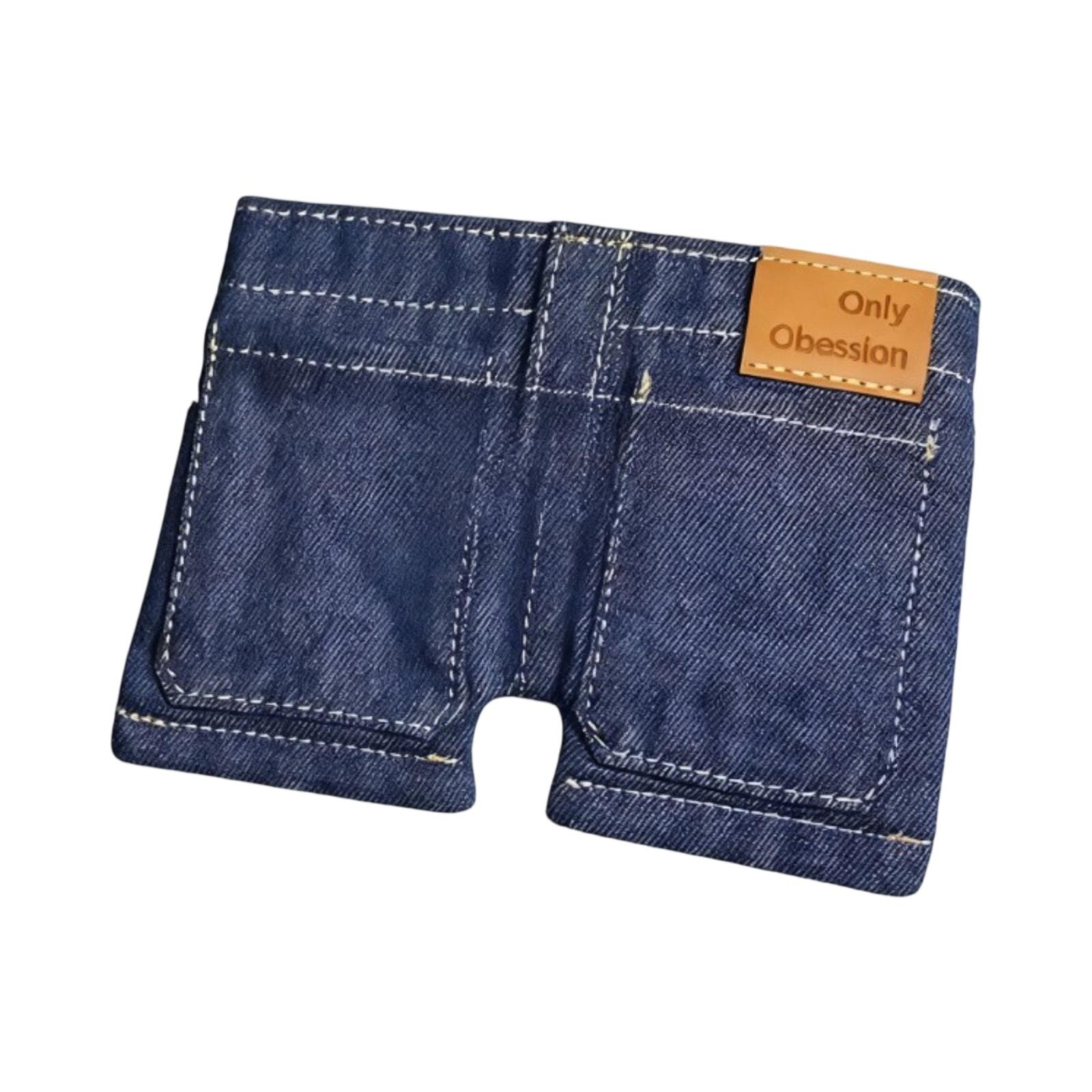 

Jeans Wallet Foldable Jeans Shape Storage Bag One Size