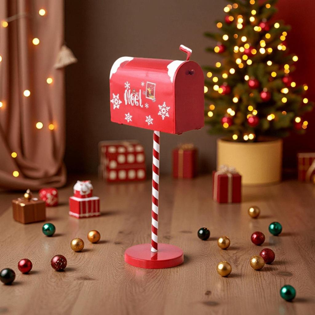 Christmas Mailbox Decor Sturdy, Decorative, Practical Metal, Easy To Install Xmas Letters