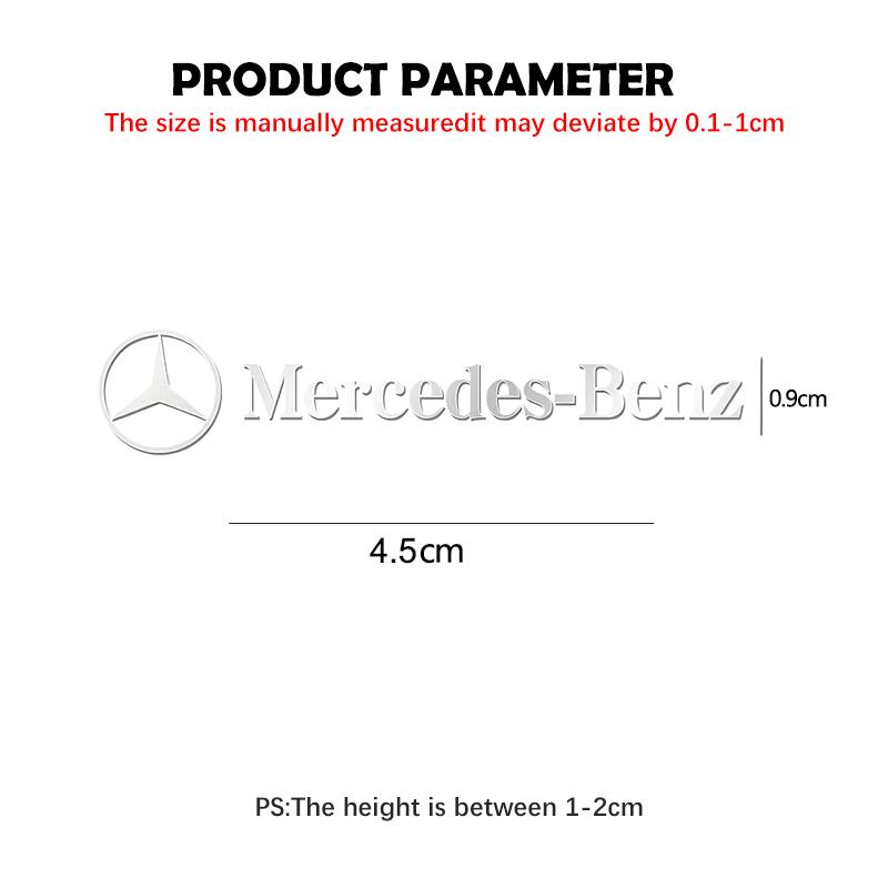 GLC GLB 4/8Pcs For Mercedes Benz AMG GLC W205 W203 W204 W206 W220 W211 W201 3D Metal Car Interior Decoration Sticker Emblem Aut