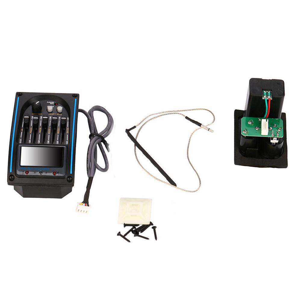 Neewer Acoustique 5-Bande EQ Equaliseur Guitare Pr/éampli Pi/ézo Pick-up Accordeur avec LCD Ecran