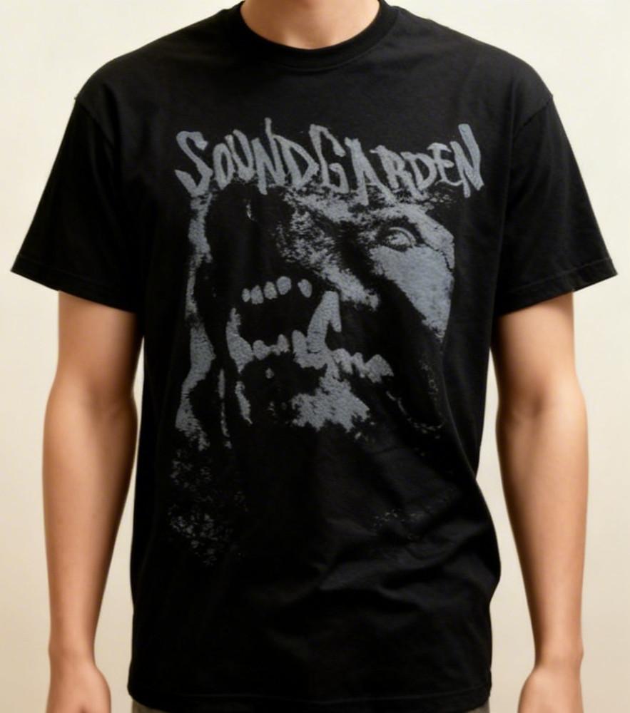 

SOUNDGARDEN 2011 Tour Wolf Fangs Cotton Black Men S234XL Tshirt NWT Unisex T-Shirt S