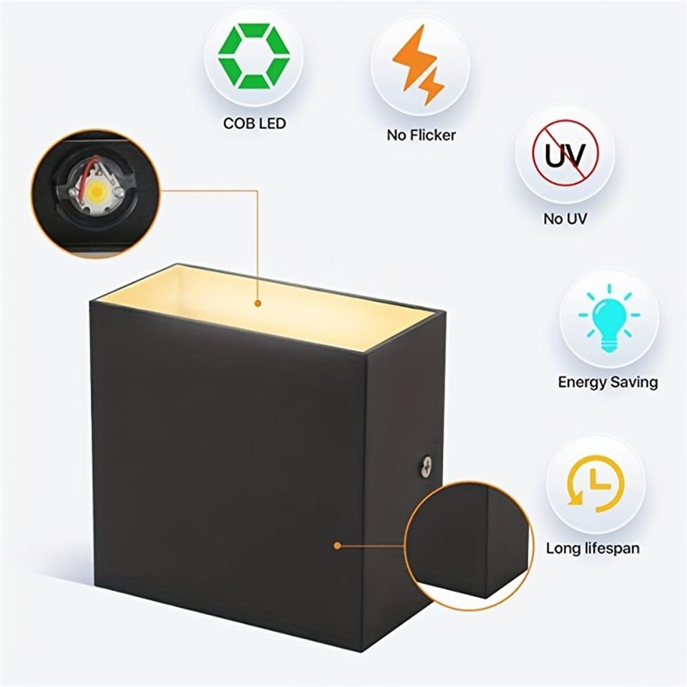 LED Modern Wall Sconce Indoor Wall Mount Light for Living Room Up Down Aluminum Indoor LED Wall Mounted Lamp for Bedroom Hallway