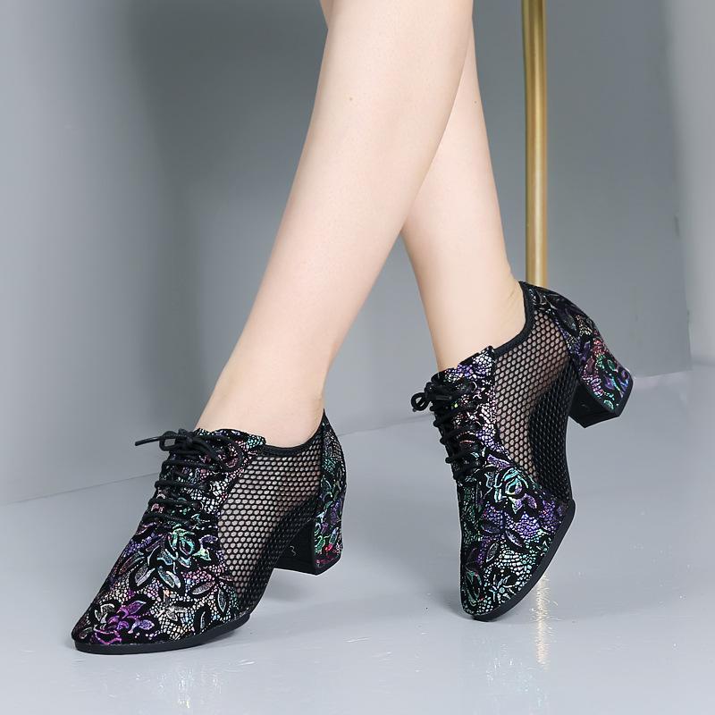  Fashion Women High Heels Dance Shoes Jazz Latin Ballroom Girls Salsa Dancing Shoe Ladies Training Modern Woman Sneakers