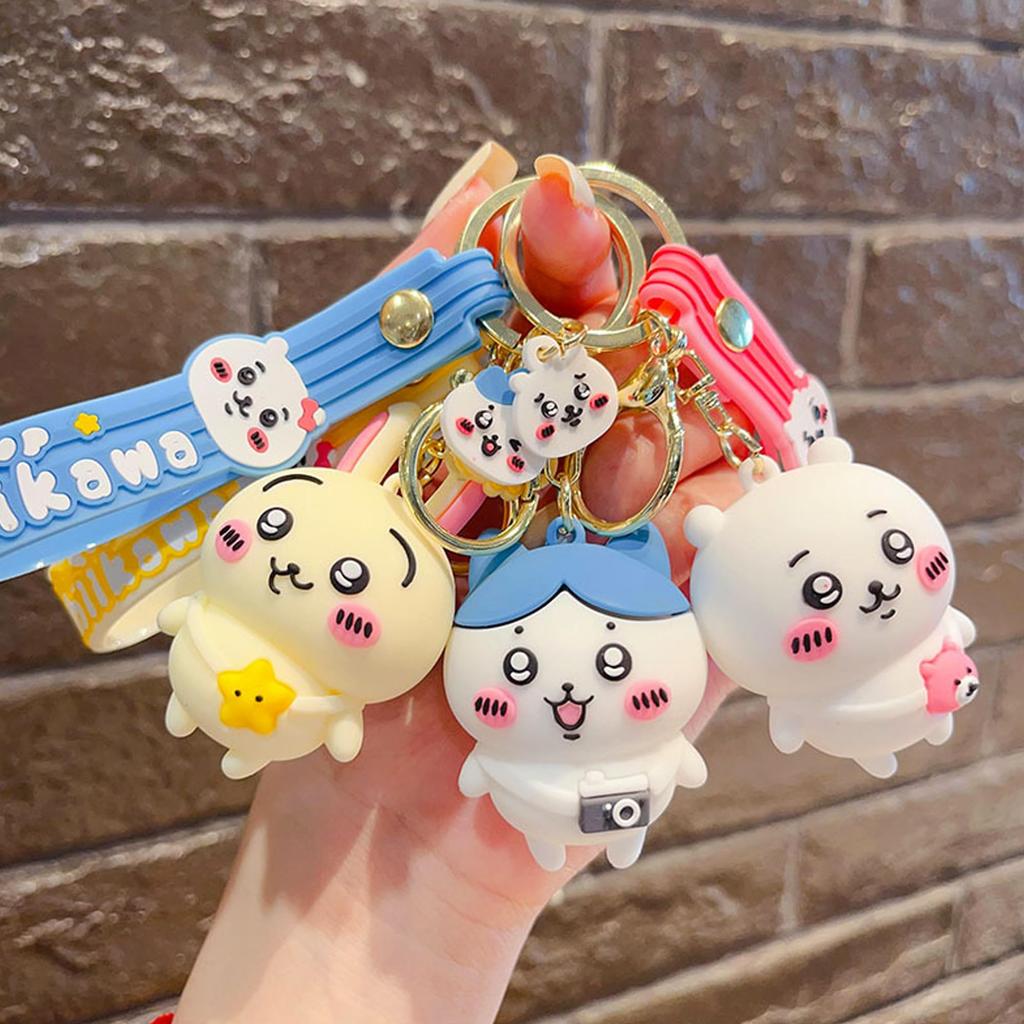 [AAGWW] 2-Piece Keychain Idea Bag Strap Accessory Gift (C+B)