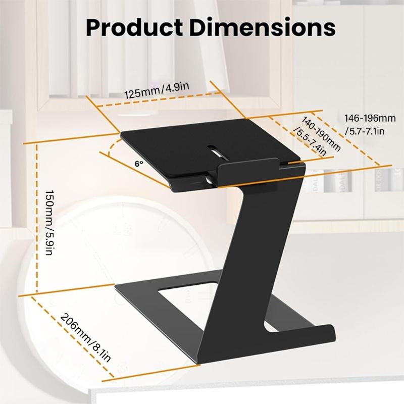 Desktop Speaker Stand with Vibration Absorption Pads Bookshelf Speaker Stand Support 22lbs Studio Monitors Holder