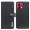 KHAZNEH For Motorola Moto G84 5G Case Cowhide Texture Anti-drop PU Leather Phone Cover