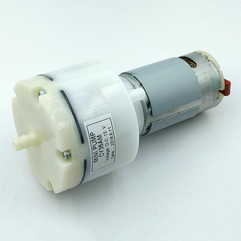 WP36C DC 12V 10L/M -60KPa Large Flow Mini 555 Motor Vacuum Air Pump Negative Pressure Suction Diaphragm Pump DIY Packer Inflator
