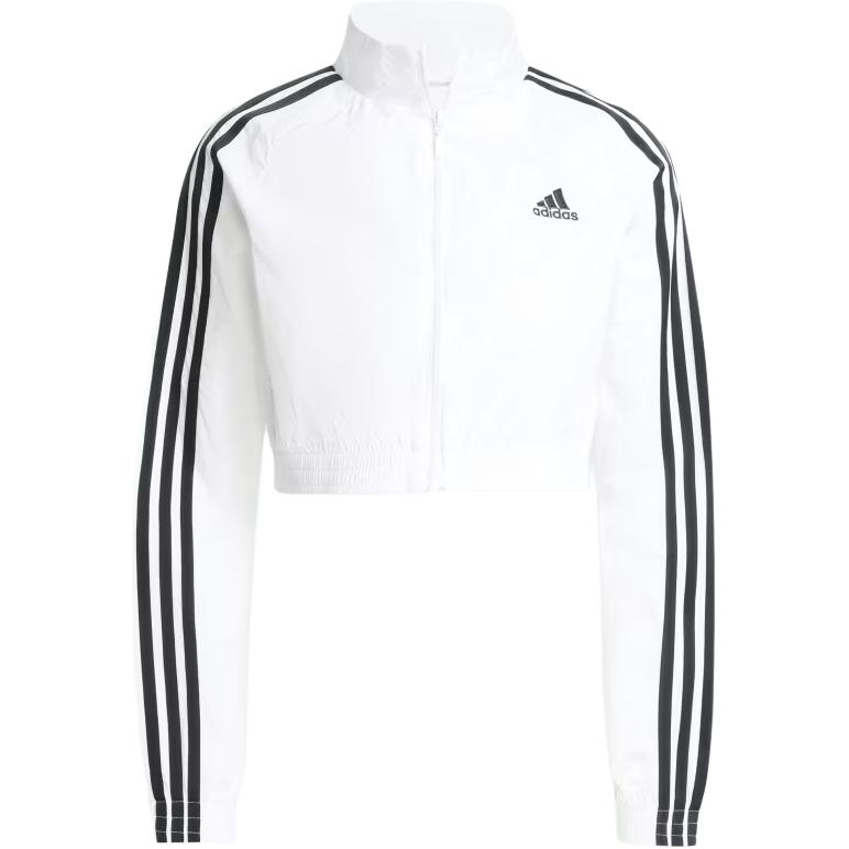 Adidas Adicolor Logo Slim Fit Short Sleeve Jacket Women jackets White JZ8275 S