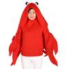 Kitamurasyokai Crab Costume, Kigurumi Costume for Adults, Halloween, Funny Cosplay, Seafood, Crustacean, Party, Event, One Size Fits All, Unisex, Red