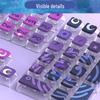 PBT Four-Sided Translucent Dye-Sub Keycaps: Customizable Full Set for Mechanical Keyboards